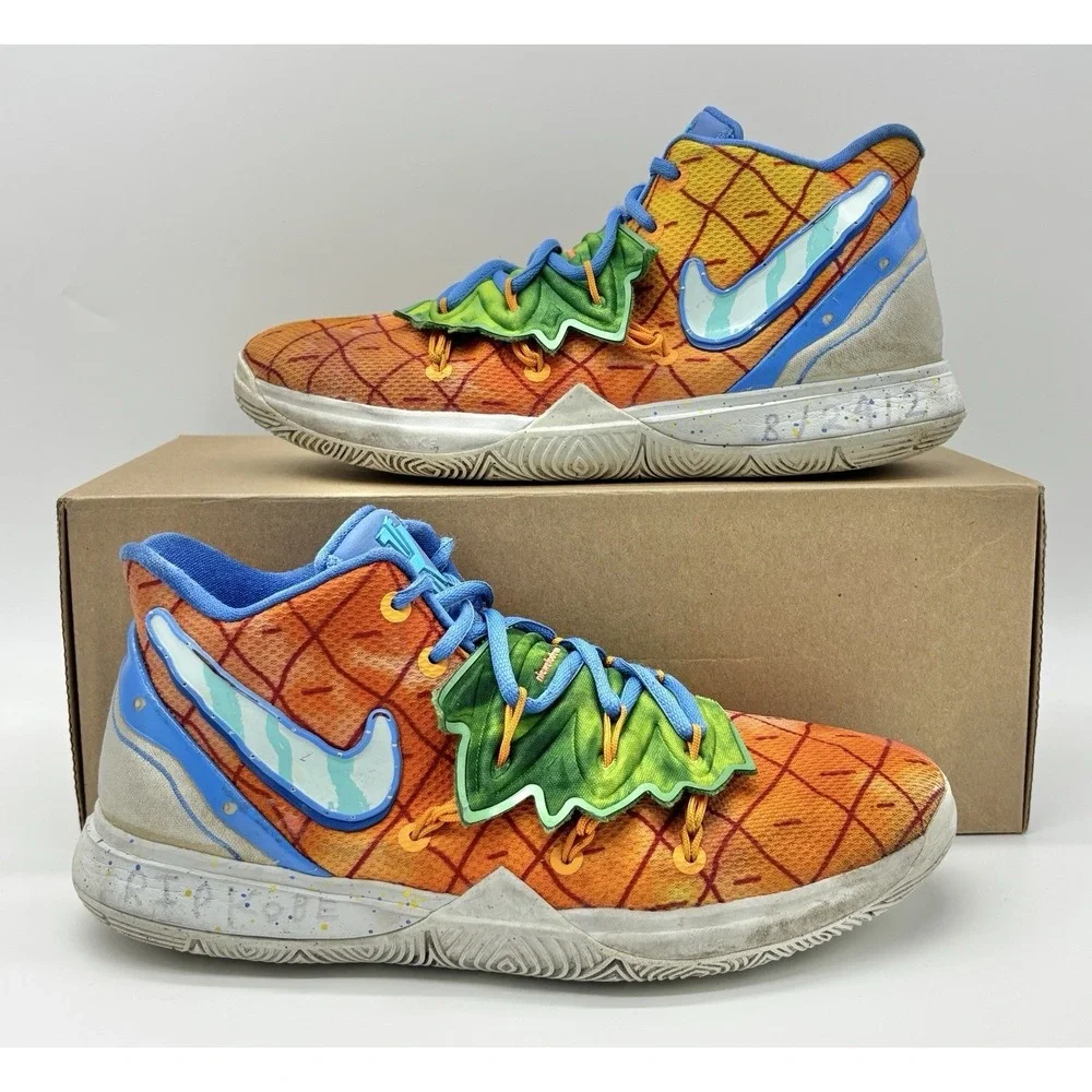 Nike SpongeBob Sqaurepants X Kyrie 5 GS Pineapple House Size 7y CJ7227 800